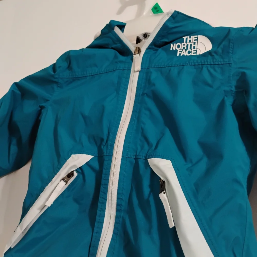 The North Face Girls Warm Storm Fleece Lined Hooded Rain Jacket Sz 5